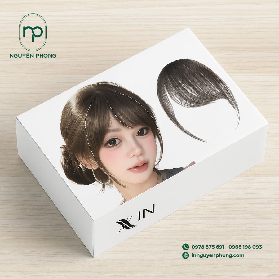 In hộp giấy đựng tóc giả giá rẻ